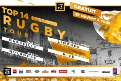 Le TOP 14 Rugby Tour passera par Nice les 17 et 18 juin 2022