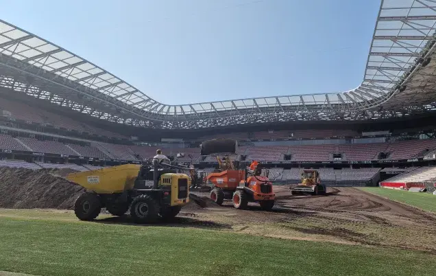 Travaux à l'Allianz Riviera