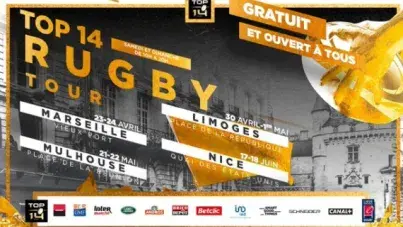 Le TOP 14 Rugby Tour passera par Nice les 17 et 18 juin 2022